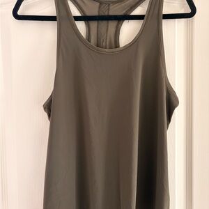 lululemon olive green sheer tank